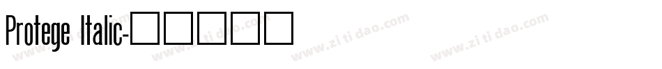 Protege Italic字体转换